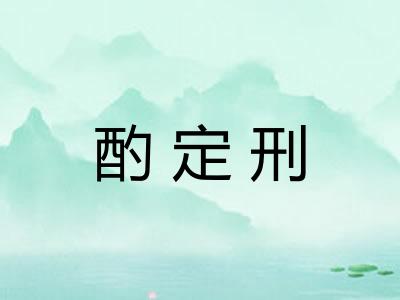 酌定刑