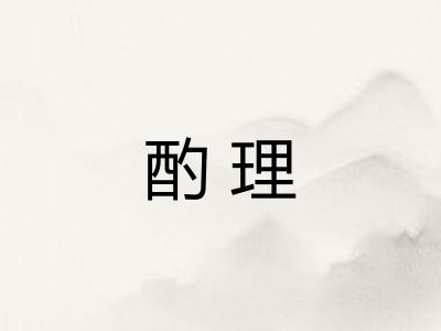 酌理