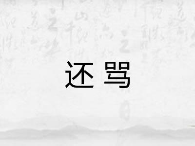 还骂