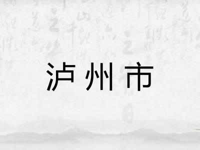 泸州市