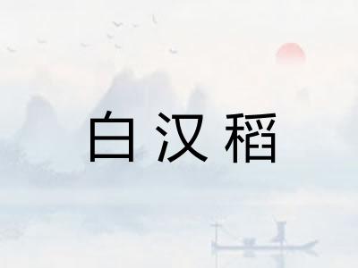 白汉稻