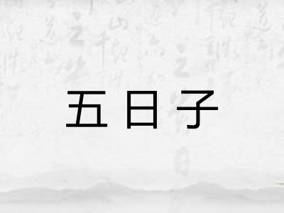 五日子