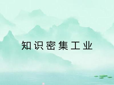 知识密集工业