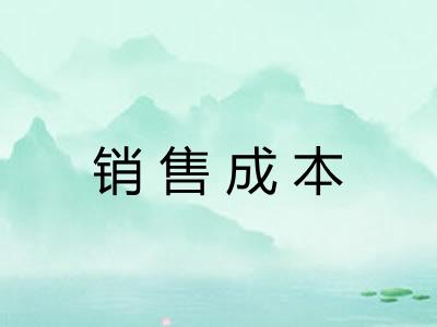 销售成本