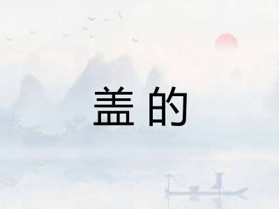 盖的
