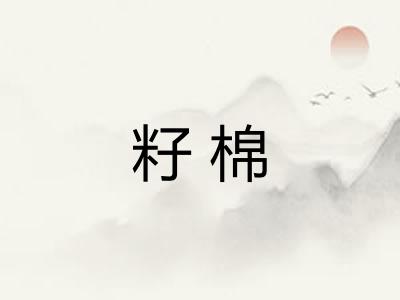 籽棉