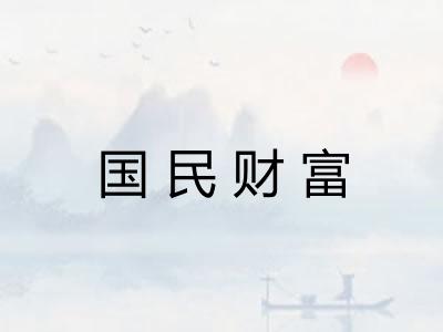 国民财富