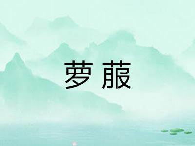 萝菔