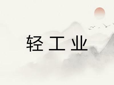 轻工业