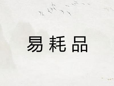 易耗品