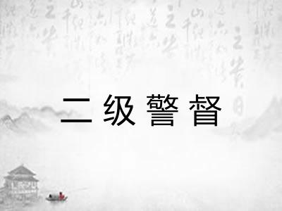 二级警督