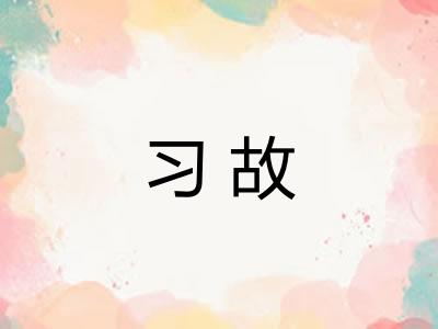习故