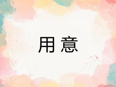 用意
