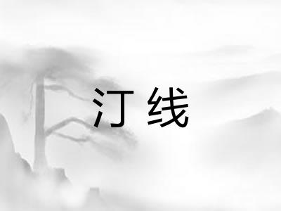 汀线