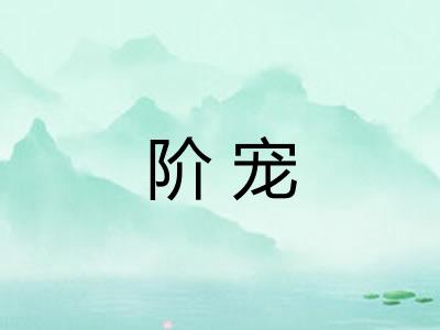 阶宠