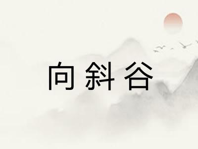 向斜谷