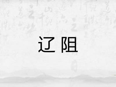 辽阻