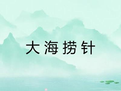 大海捞针