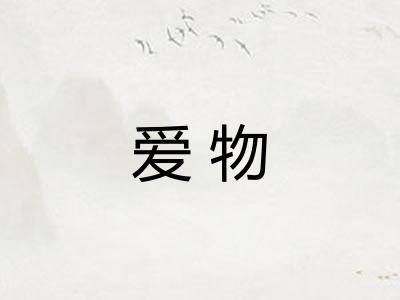 爱物