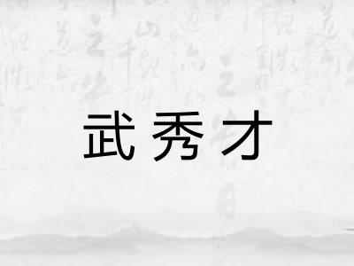 武秀才