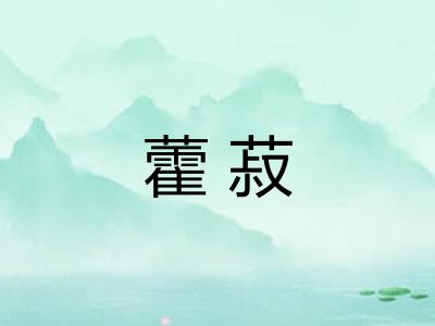 藿菽