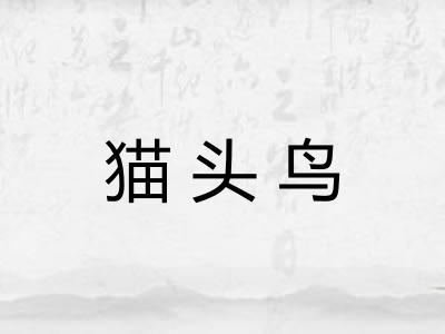 猫头鸟