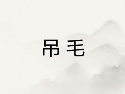 吊毛