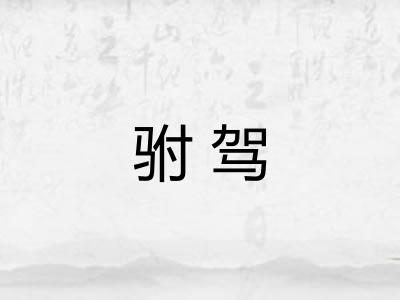 驸驾