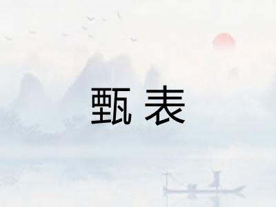 甄表