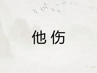 他伤