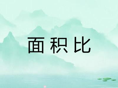 面积比