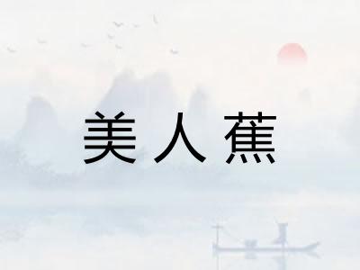 美人蕉