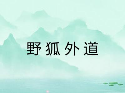 野狐外道