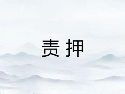 责押
