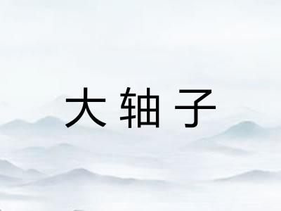 大轴子