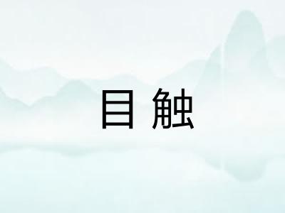 目触
