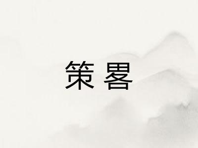 策畧