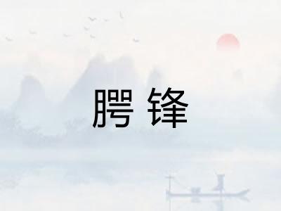 腭锋