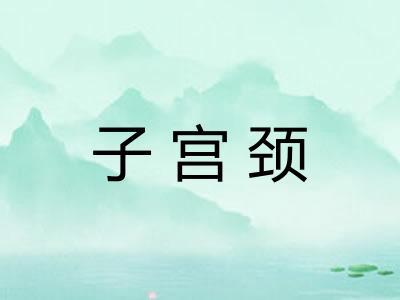 子宫颈