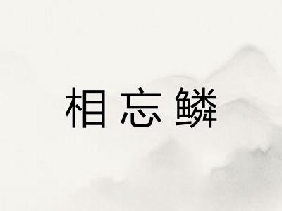 相忘鳞