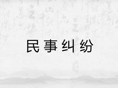 民事纠纷