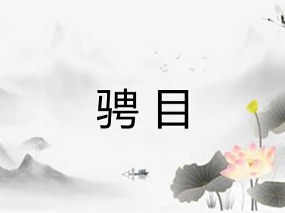 骋目