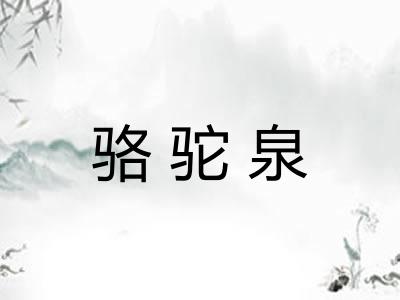 骆驼泉