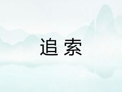 追索