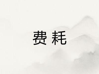 费耗
