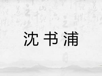 沈书浦
