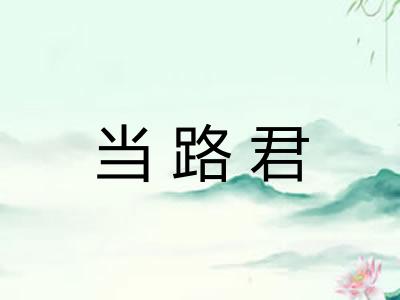 当路君
