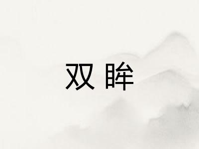双眸