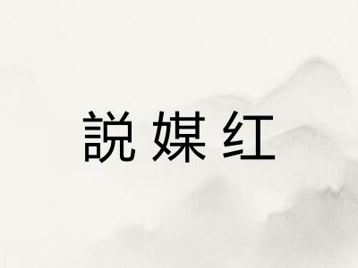 説媒红