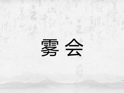 雾会